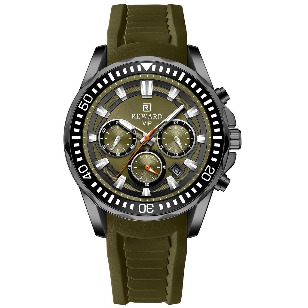 Herrenuhren Blau Wasserdicht Chronograph Sportuhr Quarz für Herren Armbanduhr Militärische Herren Analoguhr