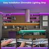 RGB Led Strip Lights with Remote Control Tape Lights Led Wall Room for Home Bedroom Party Decor TV Backlight
