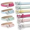 Fashionable and Elegant Heart-Shaped Weight Belt with Accessories Color-Glazed Inlaid and Subtly Sparkling Women’s Belts