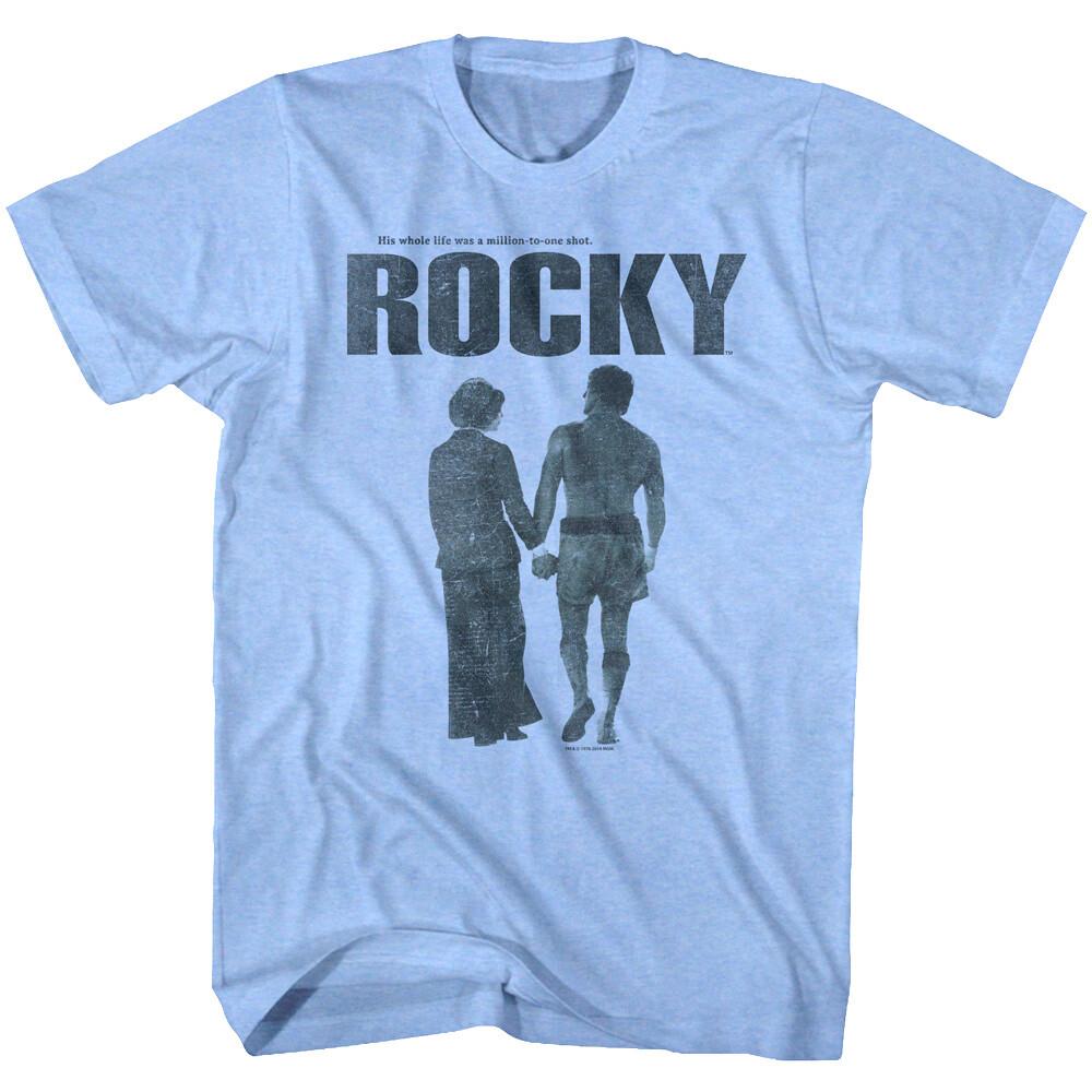 Rocky Balboa Adrian Movie Poster Men T Shirt Hand Holding Boxing XXXL