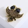 Creative Retro Owl Brooch Fashionable Personalized Women'S Corsage Cardigan Pin Button Sweater Coat With Accessories