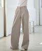 MALOUPE 2171 Stretch Lightweight Wide Pants (Beige)