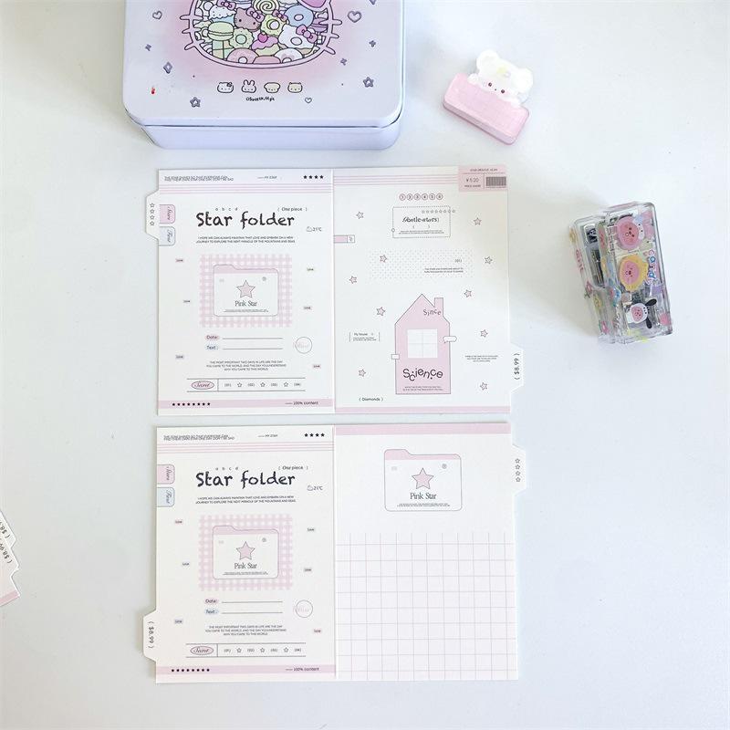 DIY Folding Greeting Card Kit: Small Cardstock for Protection and Decoration