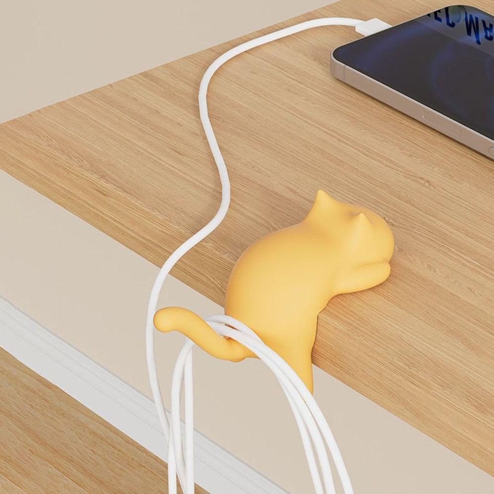 4Pcs Decorative Cat Table Hook Cute Travel Bag Holder Portable Desk Side Hooks  for Home