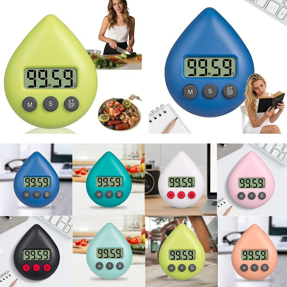 Water Drop Shape Countdown Timer Hanging Hole Precise Timer Digital Shower Timer Classroom