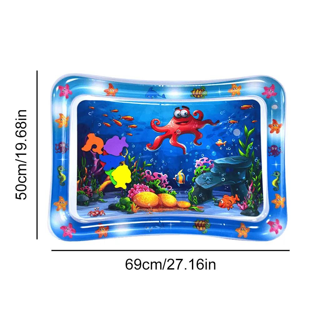 Water Sensor Play Mat for Cats Sensory Water Playmat Cat Toys Thickened Sleeping Water Pad ummer Dog Cooling Mat Pet Supplies