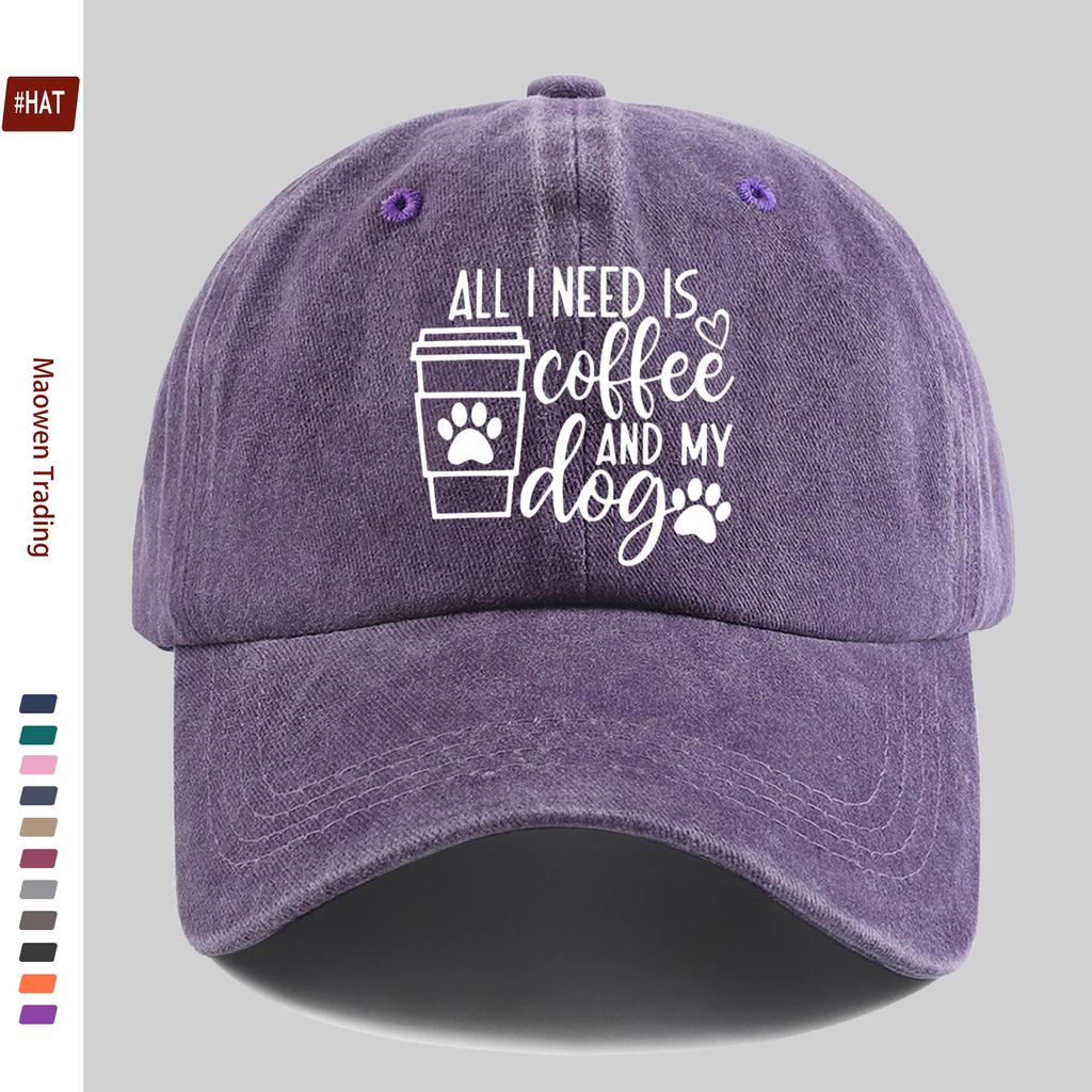 pc pcs Dog Paw Print Trucker Hat with Coffee Letter  Paw Design Adjustable Snapback Cap Suitable for for Men  Women Lightw