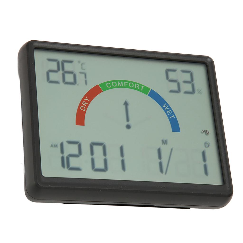 Small Digital Alarm Clock Multifunctional Date Time Temperature Display Big Number LCD Electric