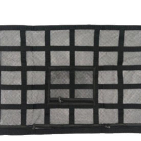 Samochodowa Siatka do Przechowywania na Suficie Wisząca Torba z 4 Zapięciami Podwójna Warstwa Siatki 9 Wzmocnionych Pasków Siatka do Bezpiecznego Przechowywania Lekkich Przedmiotów