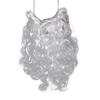 Curly Santa Beard 20cm On Elastic Band - White