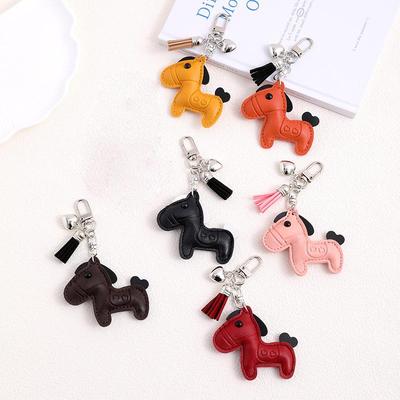 Pferde Mini Rucksack aus Kunstleder Hängender Handtaschenanhänger Taschenanhänger Taschenzubehör