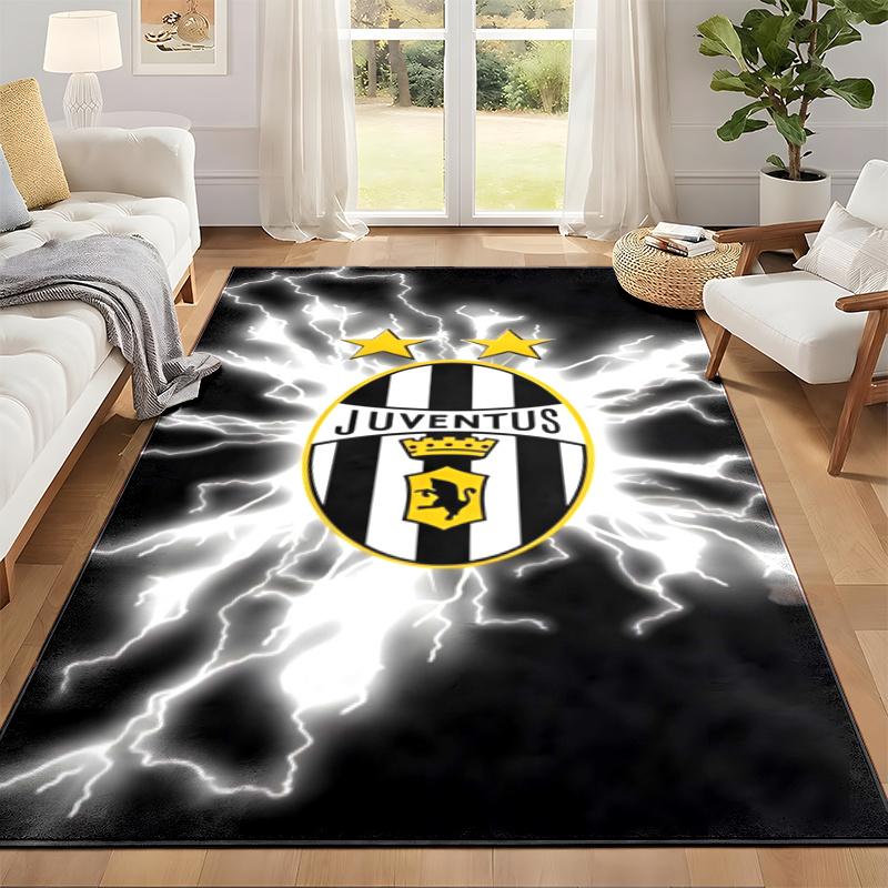 Juventus FC Carpet Door Mat for Living Room or Bedroom Protective Mat Under Chair Office Decoration Christmas Gift Birthday Present