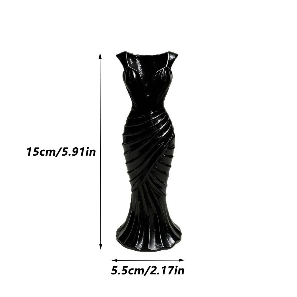 Flower Arrangement 3D Printed Flower Vases Gown-Shaped Decorative Vase  Home Desktop Decorations