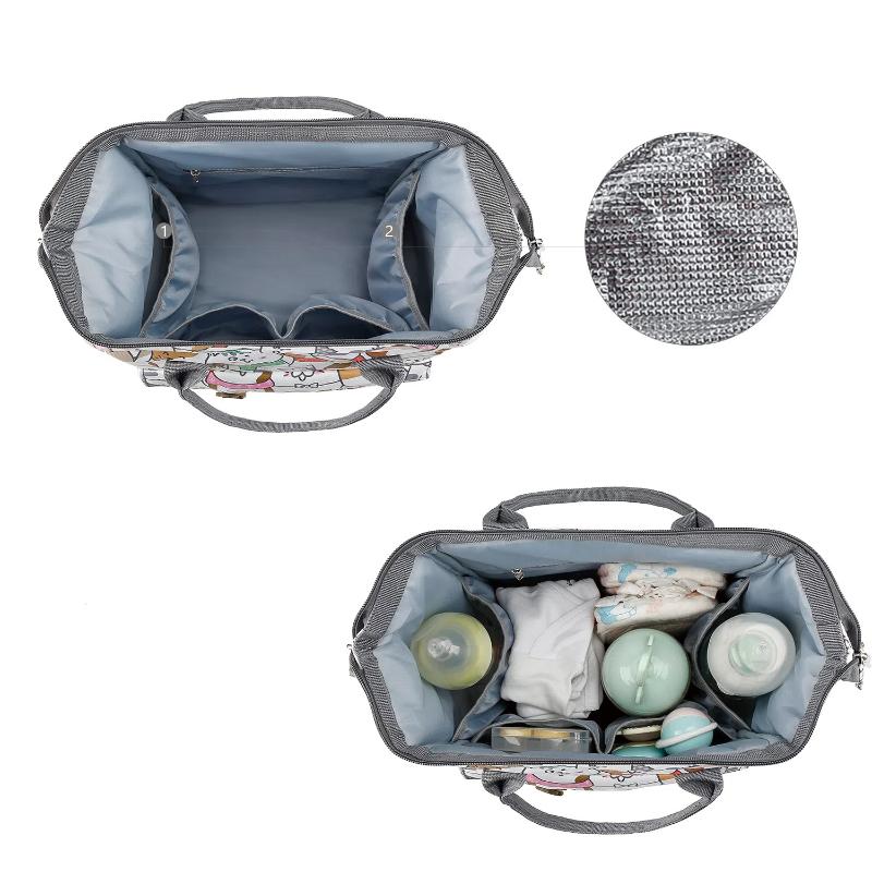 Mommy Bag Printed Handheld Portable Waterproof Mommy Bag Pregnant Mother's Lightweight Diaper Bag