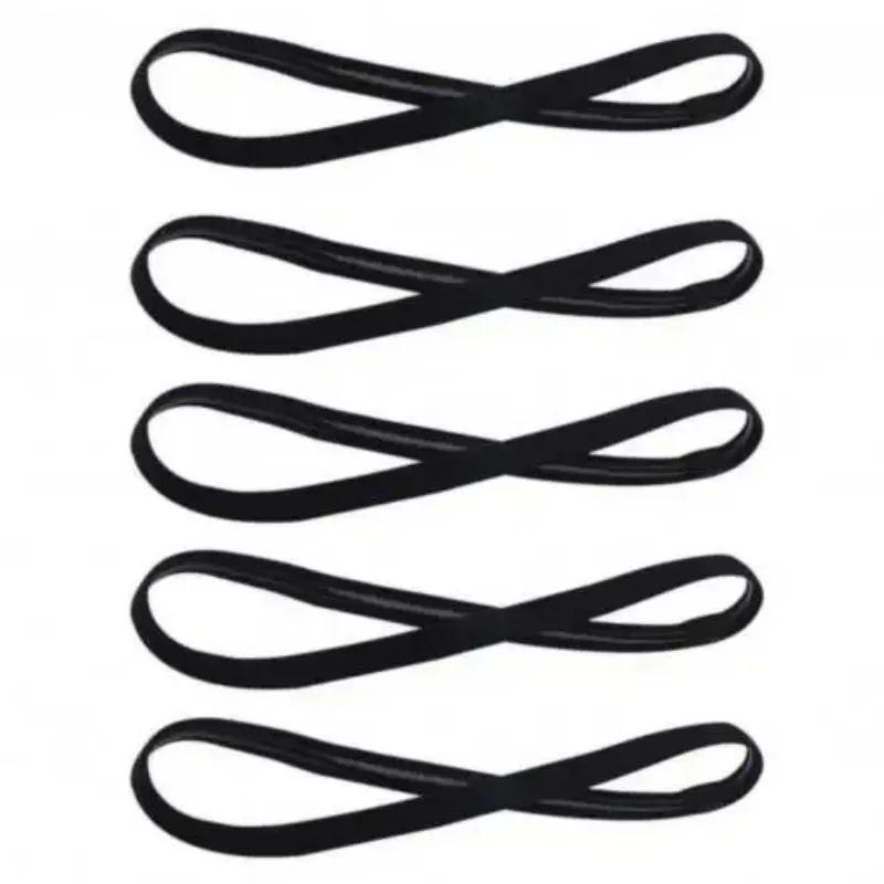 5pcs Elastic Sweat Hairband Yoga Running Fitness Headband Thin Sports Ladies Men Hairband Anti-skid Hair Decoration