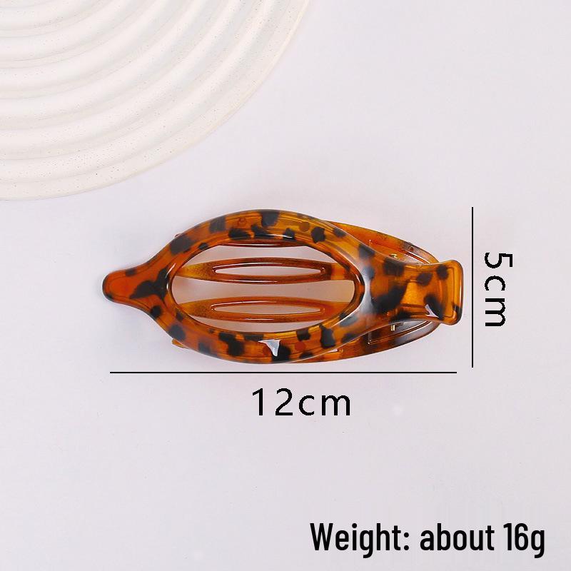 French Retro Shark Hair Clip - Lightweight Updo Accessory