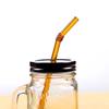 Reusable Glass Straws High Borosilicate Colorful Drinking Straw Eco-friendly Glass Straw Glass Tube Party Favor Bar Drinkware