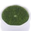 5Pcs Flower Pot Round Planters With Artificial Lawn Vase White Plastic Thick Plants Flower Pot Home Garden Decorations