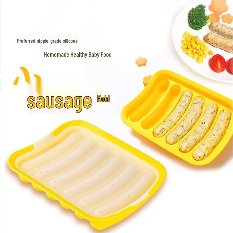 DIY Silicone Sausage Mold for Homemade Baby Food and Hot Dogs