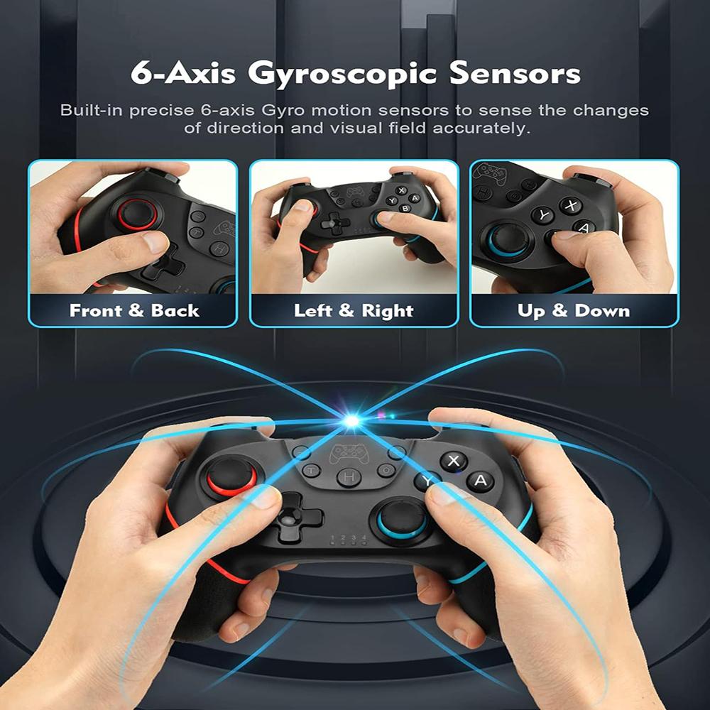 Bluetooth-Compatible Wireless Controller for Switch 2 & Switch 1 & Oled Console Gamepad Android PC Joystick Controle with 6-Axis
