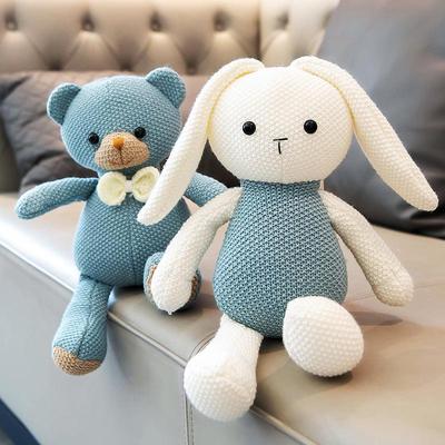 Plush Comfort Bear & Rabbit Sleeping Hug Doll Pillow