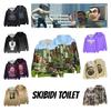 Skibidi Toilet Funny Casual Hooded Sweatshirt Creative Game Print Multiple Styles To Choose From