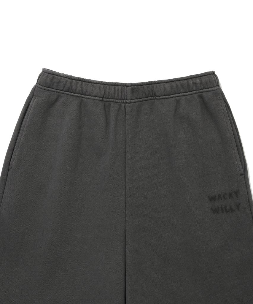 Wacky Willy Women'S Pigment Washed Sweat Shorts Grey
