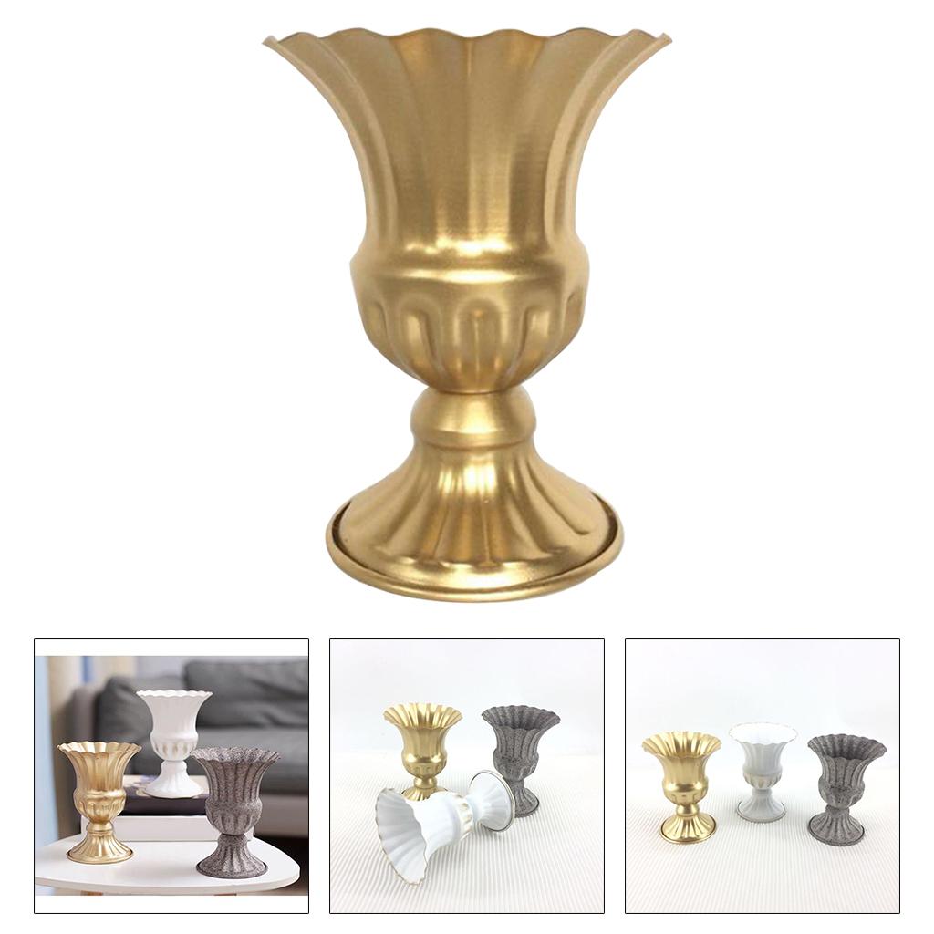 Vintage Metal Statue Vase Plant Pot Planter Flower Vase Table Dried Flower Home Centerpieces for Wedding,Party,Office Decor