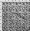 oneOone Cotton Flex Gray Fabric Abstract Floral Fabric For Sewing Printed Craft Fabric By The Yard 40 Inch