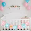Letjolt Pink Blue Oh Baby Banner Baby Shower Supplies Gender Reveal Birthday Party Decorations Pre-Strung Garland Nursery Hanging Décor