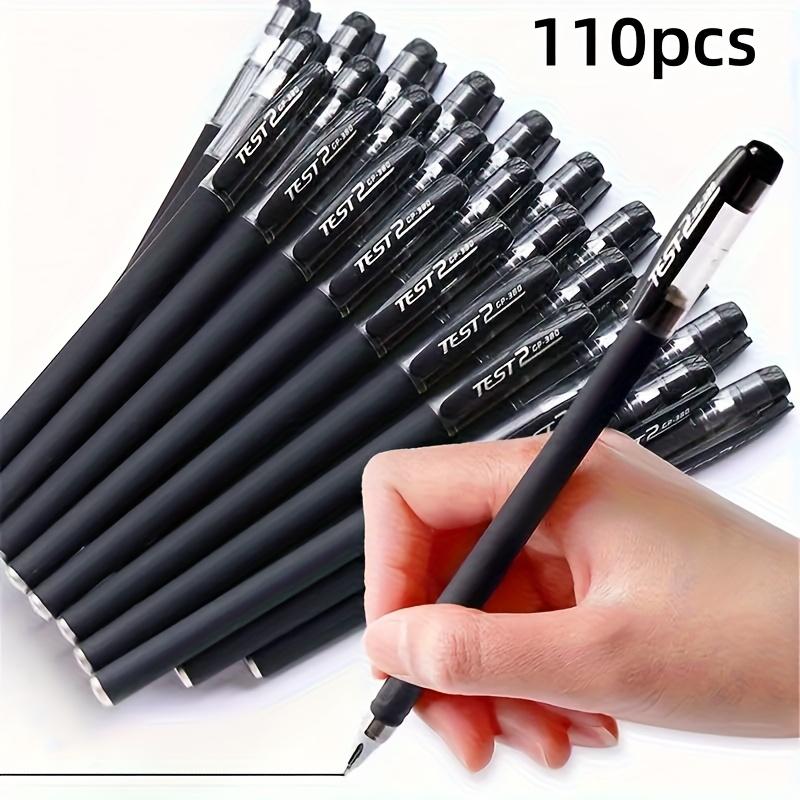 

Set of 110 Black Ballpoint Pens with a 0.5Mm Tip, Suitable for Students And Office Use, Ideal for Business Signatures And Exams