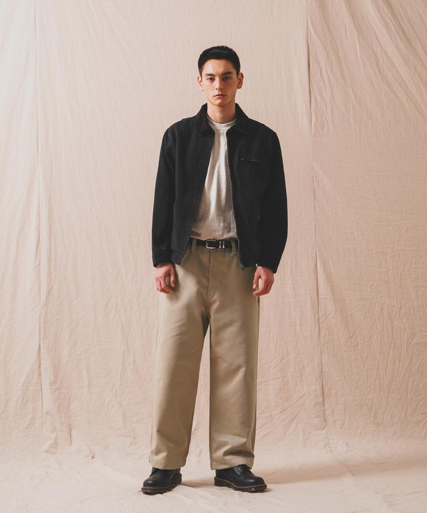 PERSTEP Mix Wide Chino Pants Beige Julp4687