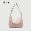 Simple Casual Soft Leather Large Capacity Fashionable All-Match One-Shoulder Cross-Body Commuter Dumpling Bag
