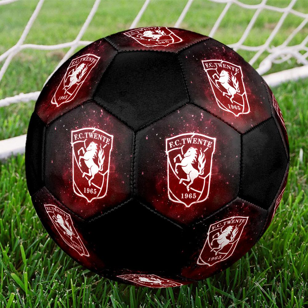 1PC F.C. Twente size 5 soccer ball PrahaIndoor Soccer Ball Colorful All Ages Machine Stitched PVC Competition Ready Durable High-Bounce
