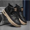 Men Boots High Top Fashion Casual Shoes Fashion Male Sports Shoes Ankle Boots Flat Shoes Korean Style Work Shoes Students New