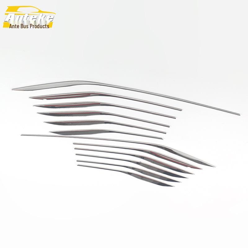 Highlander Crown Front Lower Grille Trim, Stainless Steel Bumper Lip, 21 Model.