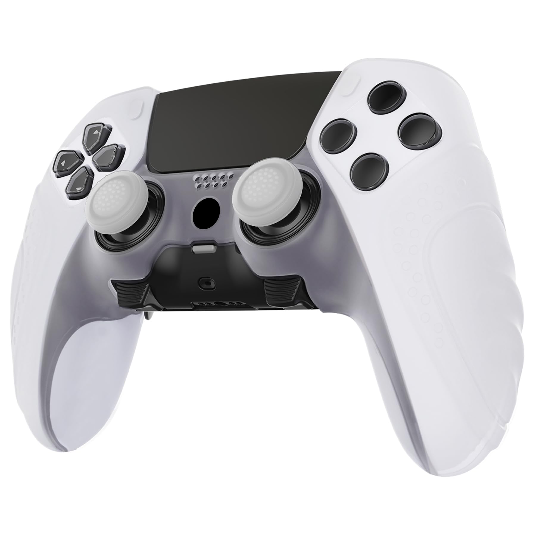 

PlayVital Силіконовий чохол для контролера PS5 Edge М який гумовий захисний скін з накладками на стіки для бездротової версії PS5 Edge Світиться в темряві Нековзкий чохол,