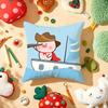 Cute Cartoon lulu pig Cushion Cover Plush Fabric Soft DoubleSided Printed Sofa Warm Winter Home Gift Pillow Cover