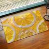 1Pcs Anti Fatigue Kitchen Rugs,  Lemon Fresh  Print Waterproof Non-Slip Thick Cushioned Kitchen Mat Heavy Duty Comfort Standing Mat for Kitchen