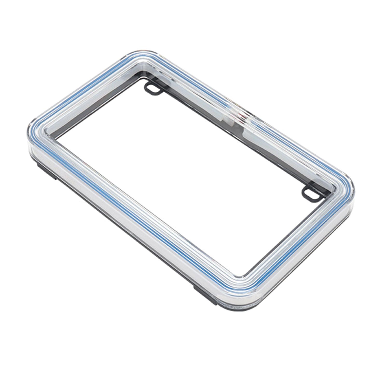 

Enhances Visibility LED License Plate Holder ABS Motorcycle LED Plate Frame Simple Installation for US Motorcycles синій