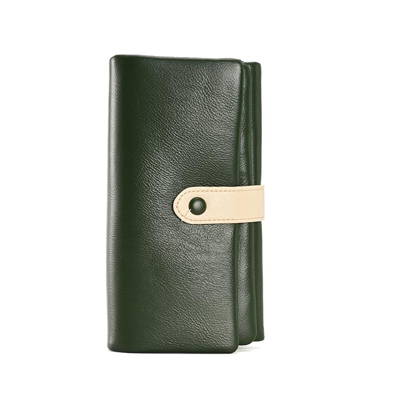 Soft Leather Women Wallet Clutch High Quality Triple Fold Money Large Capacity Female Purse Card Holder