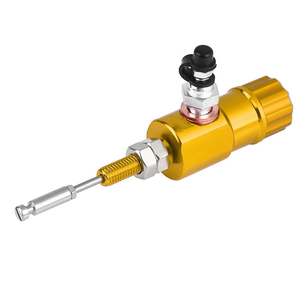 Motorcycle Hydraulic Master Cylinder Brake Clutch Rod System Transfer Pump (Gold)