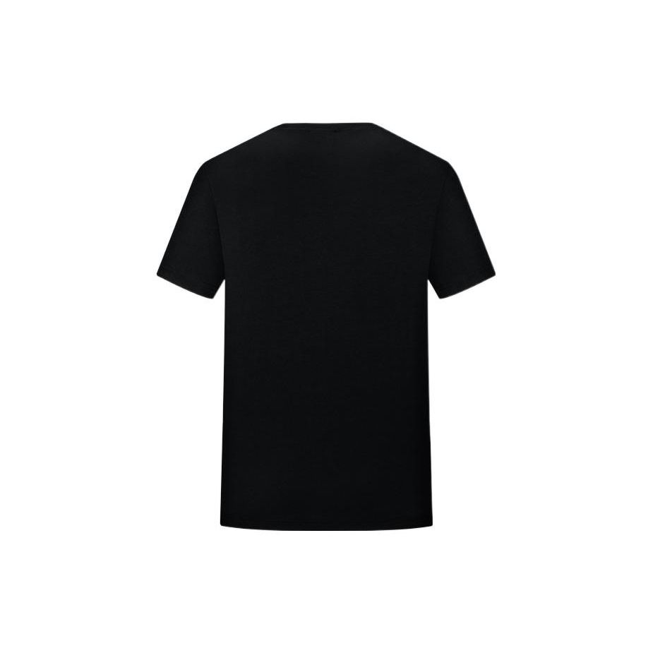 Emporio Armani Ss22 Letter Print Crew Neck Pullover Short Sleeve T-Shirt Men Tops Black 3LPT27-PJ7CZ-1200