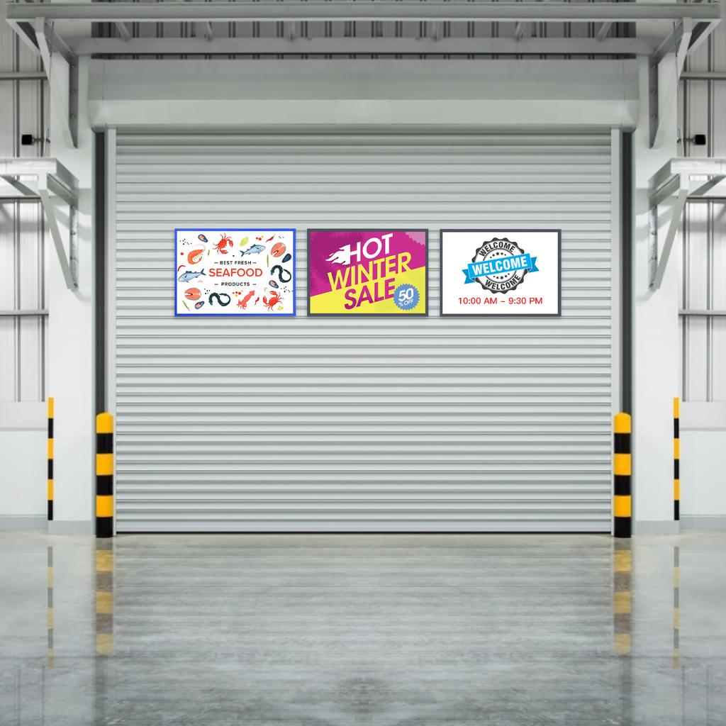 A3 Document Sign Holder Frosted Magnetic File Frame PVC Poster Picture Notice Display Frame for