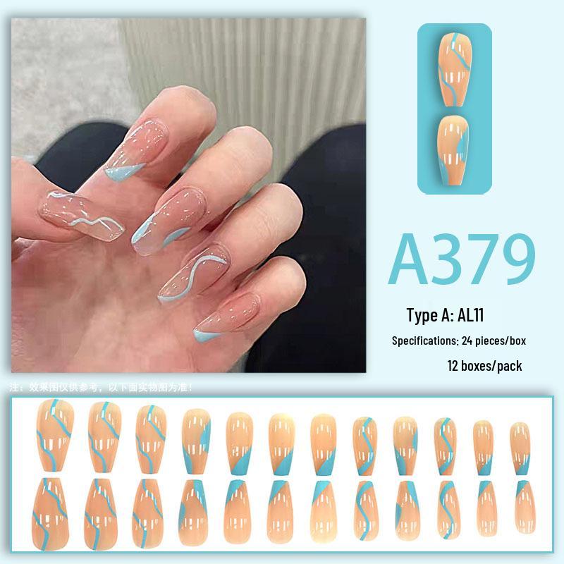 Blush Wearable False Nail Tips - Popular European American French Style