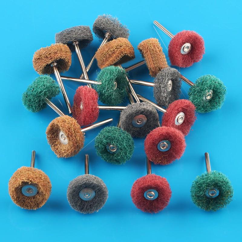 

pdtoweb 20 шт. абразивный полировальный круг, полировальная подушечка, щетка для вращающихся инструментов 3X25 мм