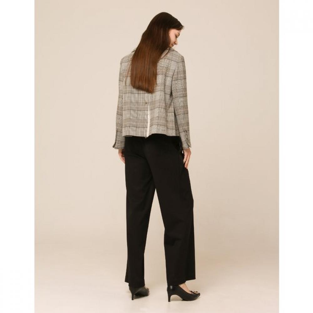 Son Jung Wan Big Collar Check Jacket Zjk6161100
