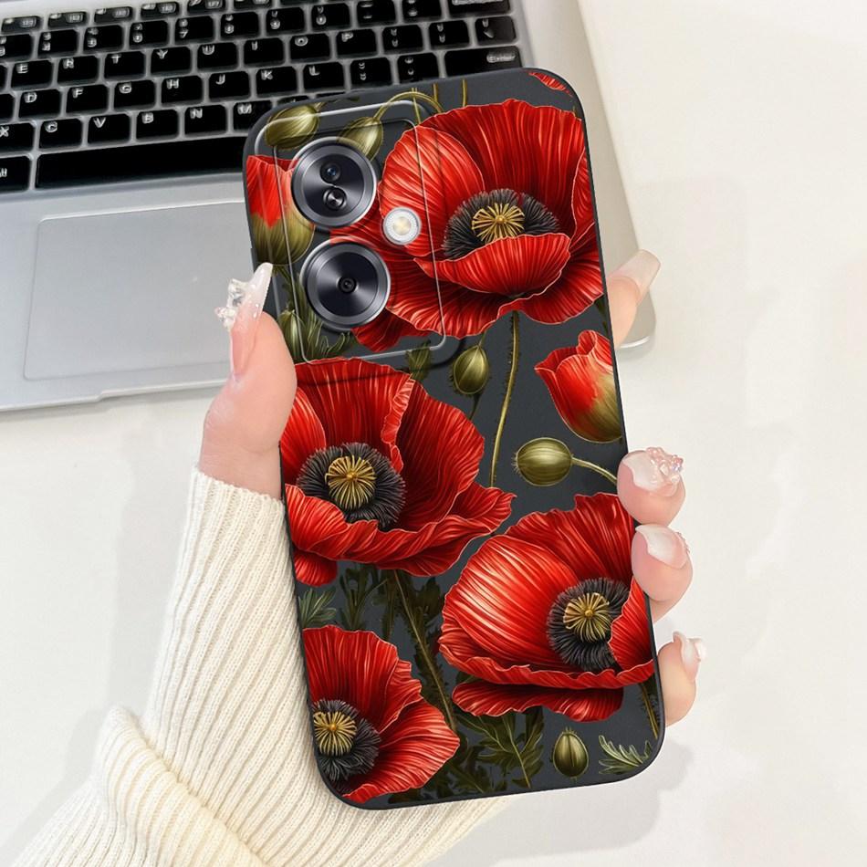 For OPPO A79 5G Beautiful Bow Rose Painting Phone Case For Oppo A79 5G CPH2553 CPH2557 Shockproof Soft Silicone Cases