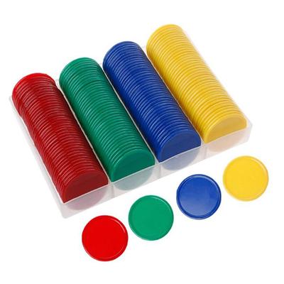 Lot de 160 marqueurs de jetons de poker en plastique pour jeu de poker Mahjong