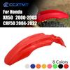 Motorcycle Front Fender Mudguard Pit Dirt Bike Mud Guard Plastic Body Cover For Honda XR50 2000-2003 CRF50 2004-2022 Universal